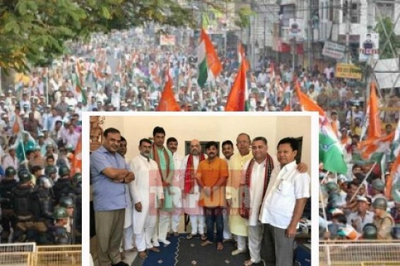 Biplabâ€™s 8 months Misrule : Major section of Ex-Cong activists who joined BJP before Assembly Election, want their leaders to 'Break' BJP now !