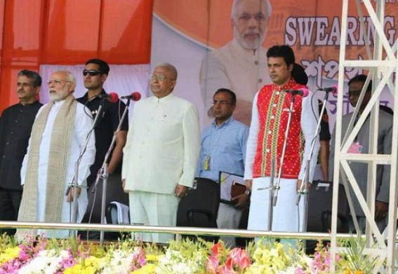 9 months of BJP Govt era completed in Tripura ! Crime Rate on peak, unemployment 32%, opposition / media voice suppressed, poor dying in hunger, No central fund, high taxing