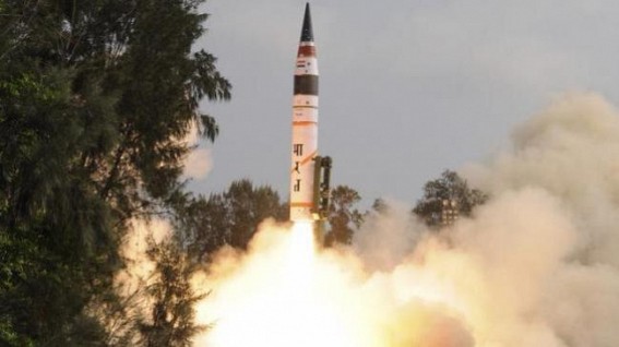 India test fires Agni-V missile India test fires Agni-V missile