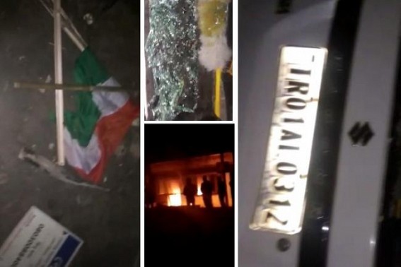 JUMLA Partyâ€™s Statewide violence erupts in Tripura after BJPâ€™s massive defeat : CPI-M Party office burnt, Murder attempt of Congress candidate, Democracy under threat 