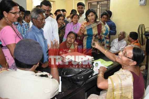 BJP's protest at AMC Ward-33