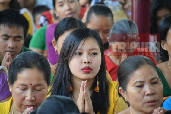 Annual â€˜Kathin-Civar-Danotsavâ€™ observed at Agartala Buddha Mandir