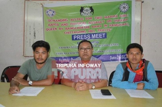 Chakma National Council of India condemns two Marma girls' rapes at Bangladesh