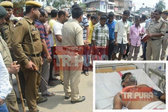 Firing hits Agartala city : 1 critical at GB hospital, 3 miscreants yet unidentified 