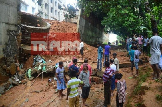 School wall collapsed, no untoward incident
