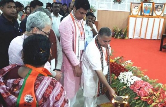 JUMLA, 'Mass Cheating' erodes BJPâ€™s voter base : BJP held State Executive meeting to Bloom(?) 2 Lotuses in Tripura without hopes  for 7th CPC, Free Mobiles for Youths 