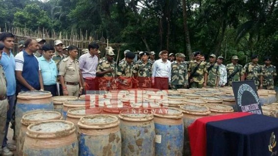 Ganja worth 1. 68 crore Seized at Bishalgrah