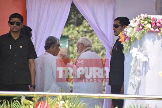 'Experienced opposition MLAs and fresh BJP MLAs' cooperation can take Tripura on the height of Development' : Modi