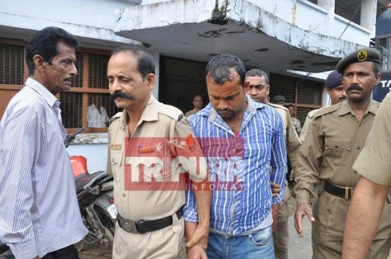 Biswajit murder accused Pranjit Bhowmik produced before Court, locals demand death penalty