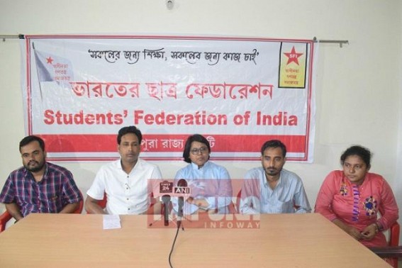 Tripura SFI gets new Secretary, President