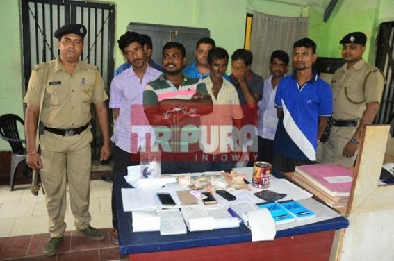 8 gamblers arrested at Agartala