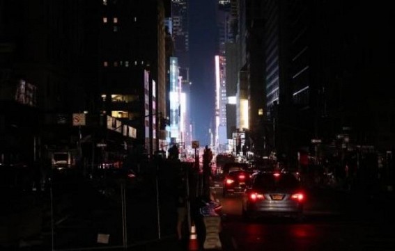 Times Square Goes Dark