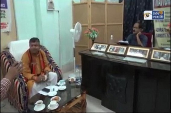 Amarpur College Principal warns arrogant Ratan Lal against hurling abuses during Ministerâ€™s visit