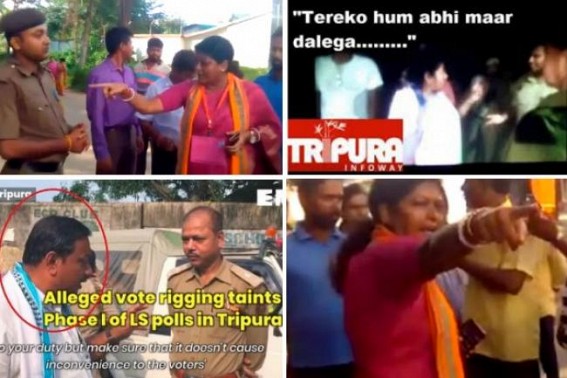 BJP MLA booked for threatening Govt Official in UP : Why not in Tripura ? 3 leaders threatened Officials â€˜On Cameraâ€™ in Tripura