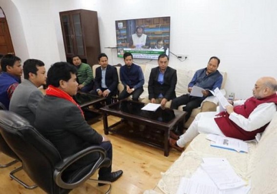 â€˜Modi Govt will Try to solve their issuesâ€™, Amit Shah tweeted after meeting Tripura regional party leaders