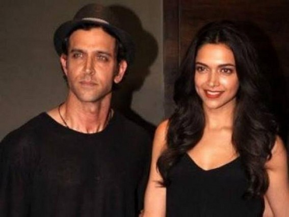 Hrithik feeds Deepika Padukone chocolate cake