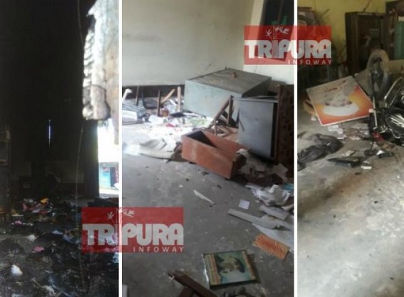 BJPâ€™s violence continues across Udaipur, 2 CPI-M party offices burnt, vandalized in night : Minister Pranajit Singha Roy, SP Gomatiâ€™s nexus with violence rattles law and order