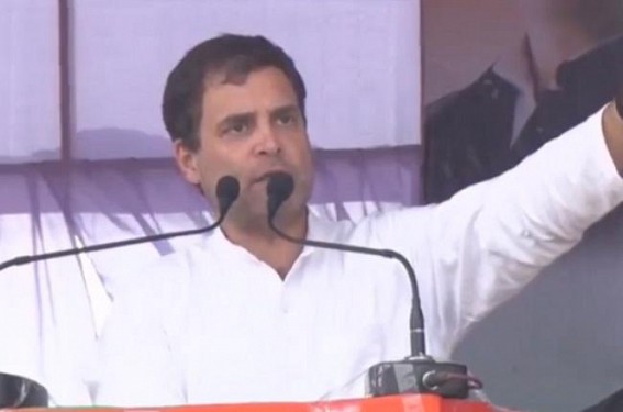 Rahul Gandhi kicks off Election rally in Tripura amid roars of â€˜Chowkidar Chor Haiâ€™ !