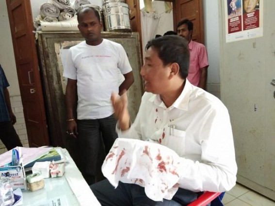 Two CPI-M leaders severely injured in Gandachera in BJP attack, Congress rally attacked at Sonamura : CPI-M condemns