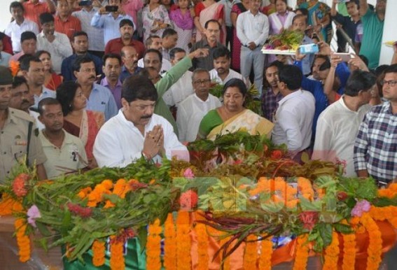 Last tribute paid to Late MLA Dilip Sarkar at Secretariat