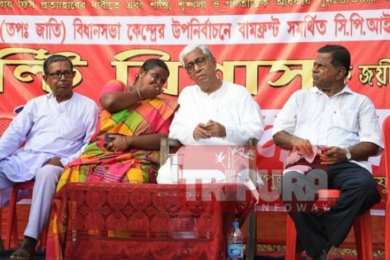 Manik Sarkar thanks BJP Govt for letting him know that CPI-M Govt made National record in Govt Job distributions 