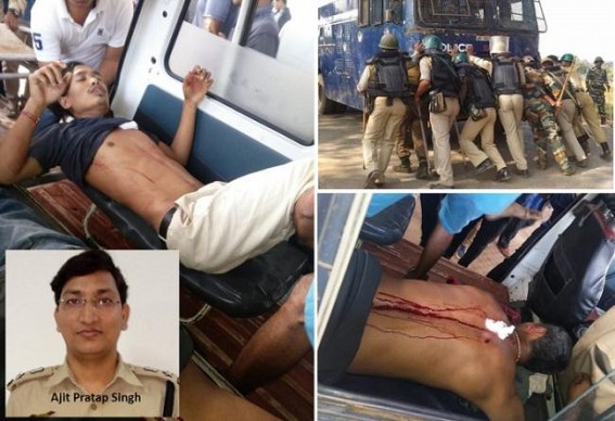 Criminal Brutality under Biplabâ€™s misrule : Statewide anger against Police Firing, public demand SP West Ajit Pratapâ€™s suspension, arrest, prosecution for ordering brutal firing on innocent Tiprasa youths, 6 shot, 1 youth's life critical