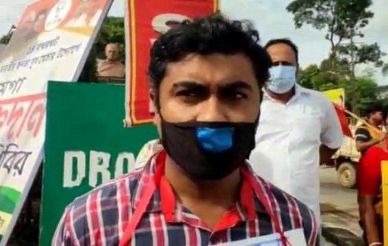 RSP staged protest in demand of developing Health Services of Tripura  