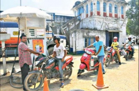 Petrol price on Wednesday Rs. 75.36 in Agartala, Diesel Price Rs. 70.15