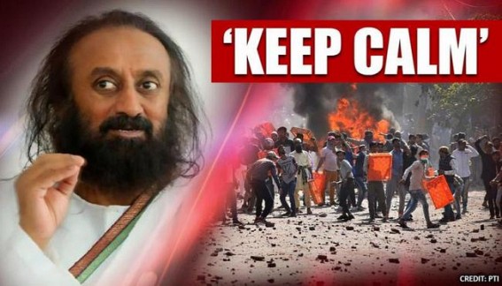Sri Sri Ravi Shankar meets riot victims in N-E Delhi