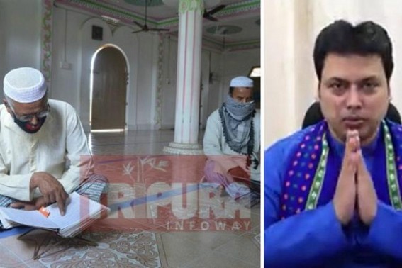 Tripura CM praised Ramadan observance with Social Distancing