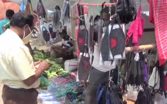 Tripura small scale garment sellers replaced items with masks Tripura small scale garment sellers replaced items with masks