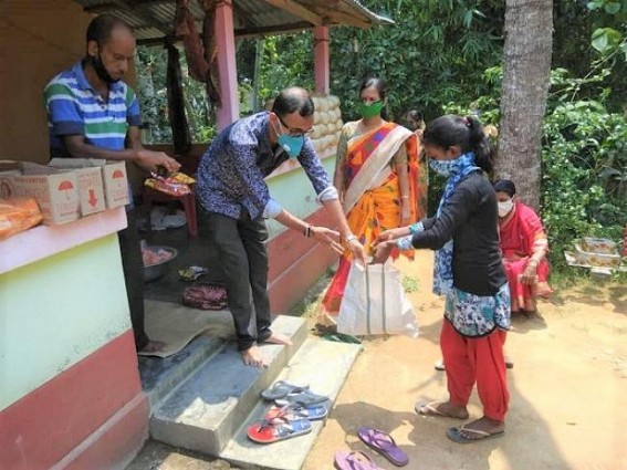Citizens Collective against COVID19 distributed relief materials, note-books among poor families
