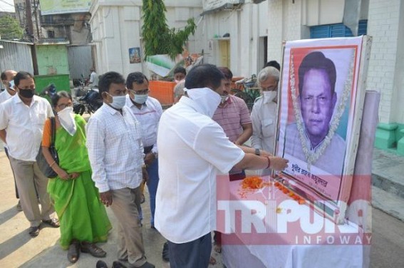 82nd birth anniversary of former CM Sudhir Ranjan Majumder observed by Congress