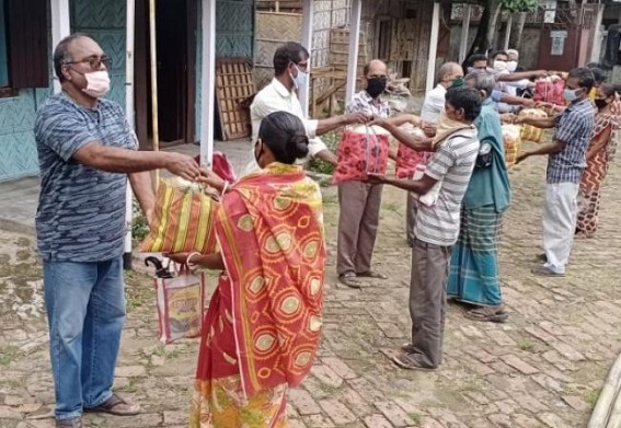 CITU distributed relief materials among construction workers at Dharmanagar CITU distributed relief materials among construction workers at Dharmanagar