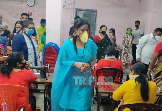 Purvaudaya undertakes COVID19 Mask manufacturing by Self-Help groups at Agartala 