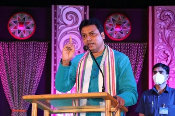 CM Biplab Deb asked teachers to teach Students about State Govt Projects and Good Works in morning Prayer Line in Govt Schools 