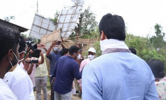 CM visits storm affected areas, relief camps CM visits storm affected areas, relief camps
