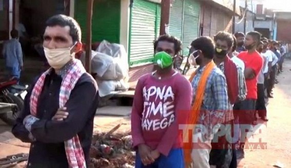 Migrant workers get Rs. 1000, dry rations from Govt of Tripura Migrant workers get Rs. 1000, dry rations from Govt of Tripura
