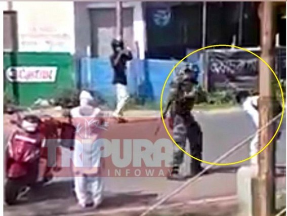 Tripura State Rifles (TSR) Jawan suspended for â€˜excessive forceâ€™ in Lockdown