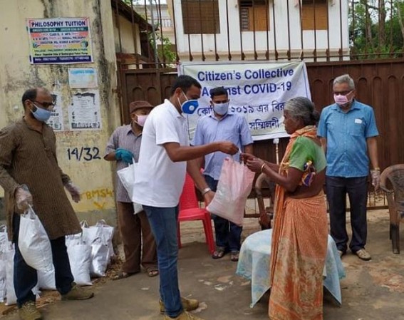 Citizens Collective Against COVID19 continues dry ration distribution with Rice, Daal, Soya-chunks, Cooking oil items Citizens Collective Against COVID19 continues dry ration distribution with Rice, Daal, Soya-chunks, Cooking oil items