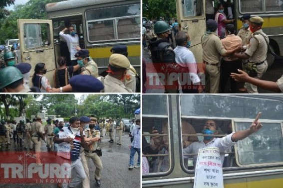 Terminated, Devastated 10323 Teachers staged Protest in demand of Livelihood, Arrested by Police : BJPâ€™s pre-poll promises on trial after 72 days of teachers â€˜Job Lostâ€™