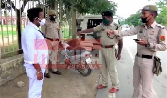 Man traveling across Agartala city with Fake Press ID Card caught by Police 