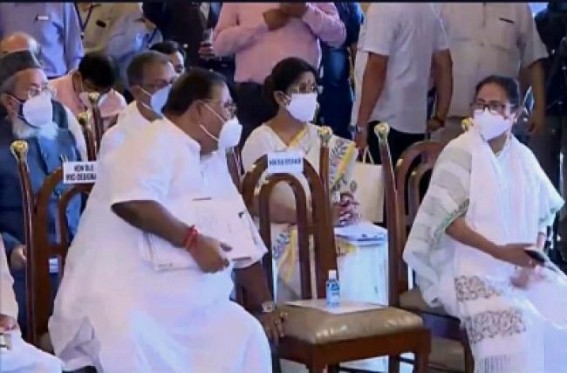 Mamata's 43 ministers take oath sans festivities Mamata's 43 ministers take oath sans festivities
