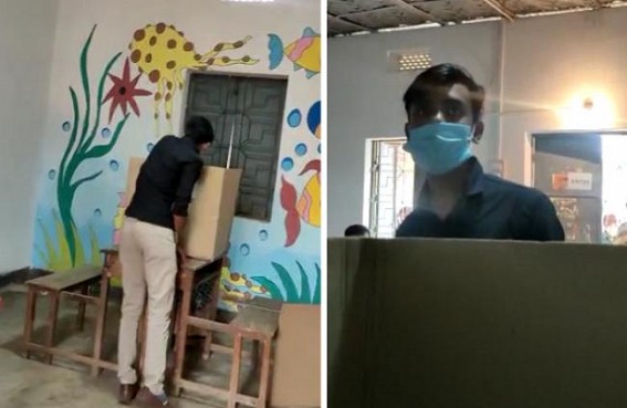 Massive Rigging in Tripura Municipal Poll : Maximum Booths are Captured, Voters Harassed by BJP Workers : 'Chappa Vote' Celebration going on 