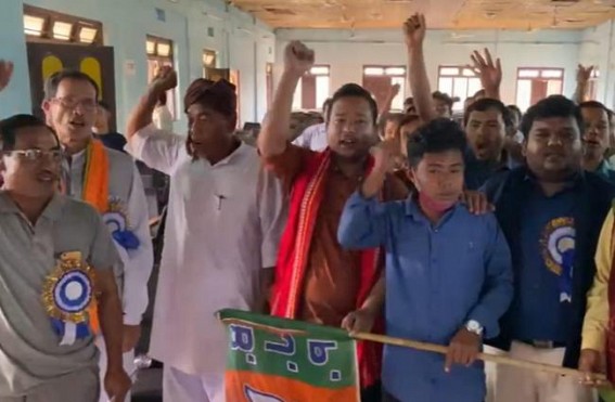 11 families joined BJP from Tipra Motha in Korbook