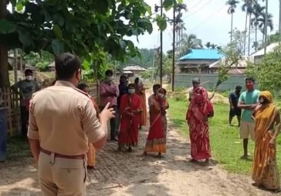 Covid positive Death : Locals obstruct Administration to cremate Dead Body at Ambassa Dolubari area