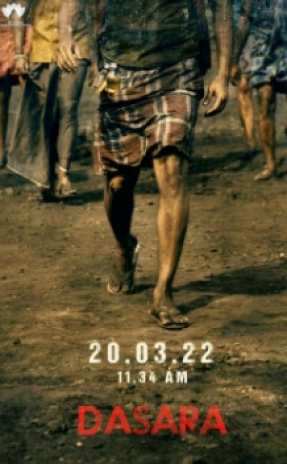 Nani teases fans by revealing only a little of his 'Dasara' look Nani teases fans by revealing only a little of his 'Dasara' look