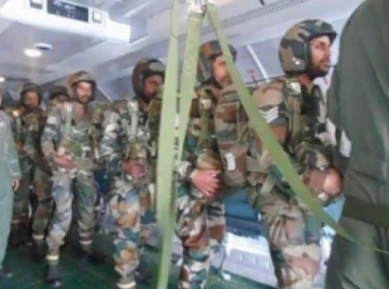 Army conducts Airborne exercise in sensitive Siliguri Corridor near China