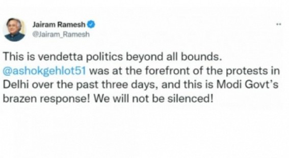 Cong cries vendetta politics as CBI raids residence of Gehlot's brother in Jodhpur