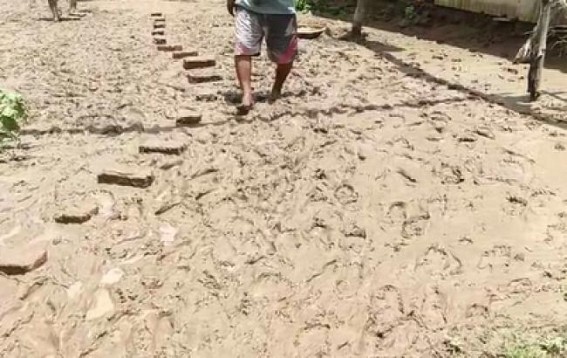 Bridge Construction without keeping alternative routes paralyzed public movements in Kanchanpur